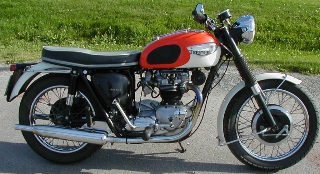 1966 Triumph T120R Bonneville 650cc Motorcycle in Red