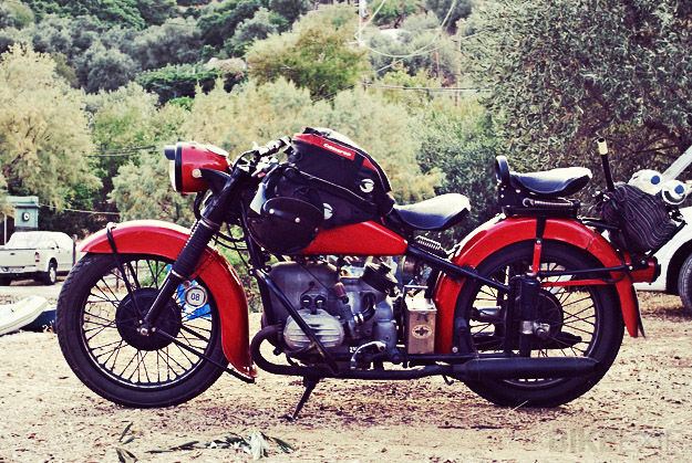 Here is a BMW R 51 3 bobber motorcycle I like the old school motorcycle 