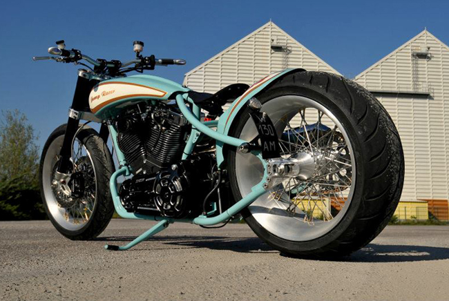 French Harley-Davidson Bobber Motorcycle
