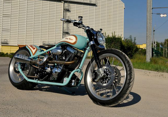 French Harley-Davidson Bobber Motorcycle
